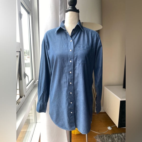 Claridge + King denim His is Hers Boyfriend shirt - Picture 1 of 7
